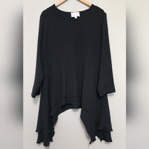 Compli K long black blouse size XL - Picture 1 of 8